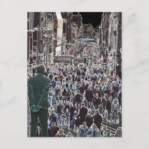 Cartão Postal Cartaz da Crowd Glasgow Scotland