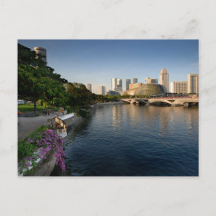 Cartão Postal Cartaz da Esplanada, Singapura