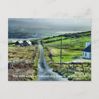 Cartão Postal Cartaz da Estrada Irlandesa