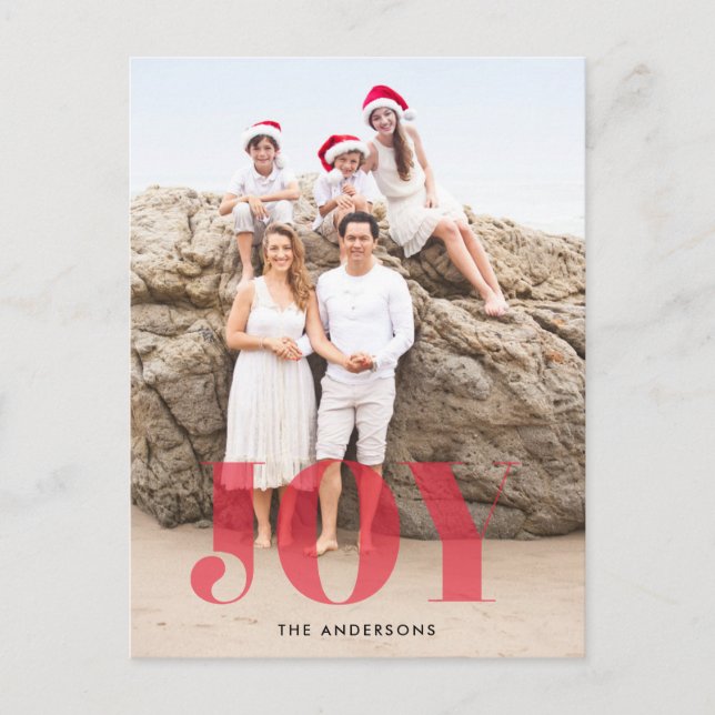 Cartão Postal Cartaz da foto de Natal de Satin Joy (Frente)