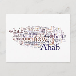 Cartão Postal Cartaz da graduação Moby Dick dos últimos capítulo