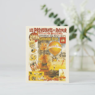 Cartão Postal Cartaz da Grande Feira de Antiguidades de Paris