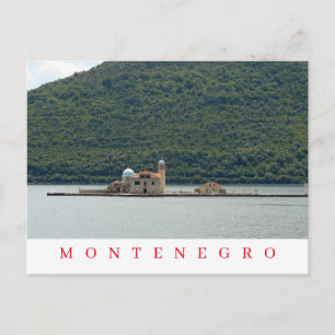 Cartão Postal Cartaz da igreja da ilha de Montenegro
