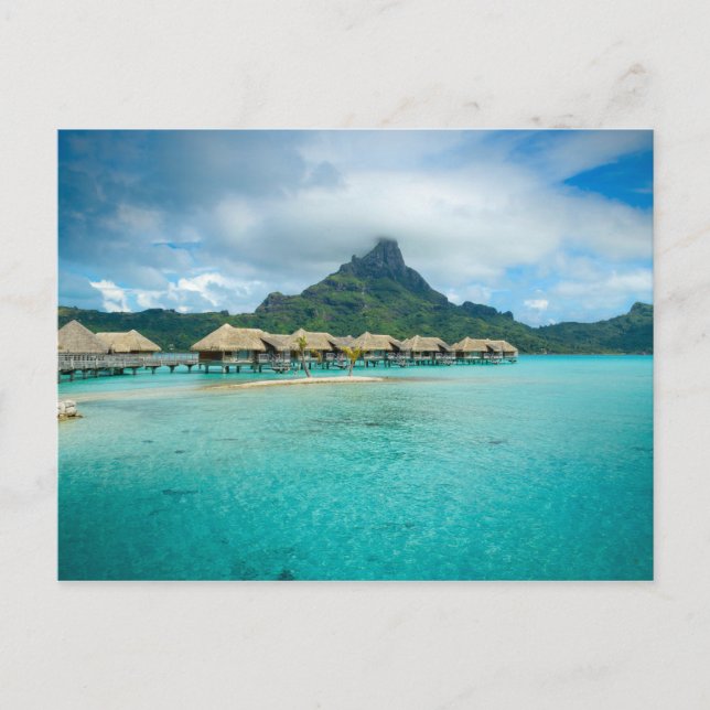 Cartão Postal Cartaz da ilha Bora Bora (Frente)