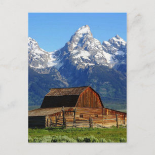 Cartão Postal Cartaz da Linha Mórmon, Wyoming Landscape