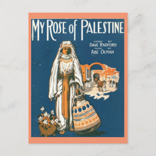 Cartão Postal Cartaz da minha Rosa da Palestina