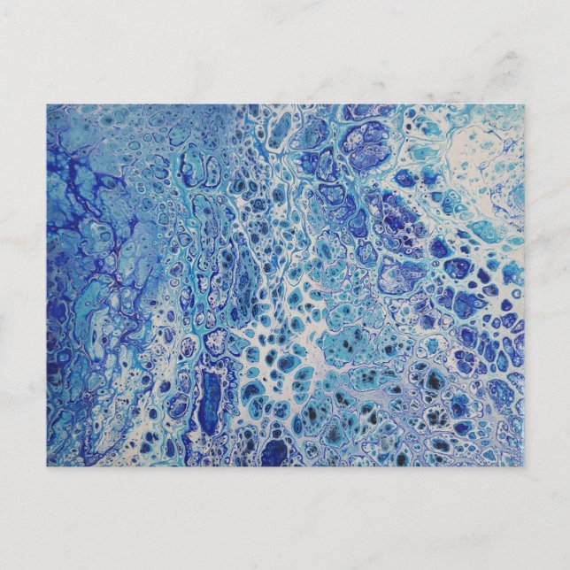 Cartão Postal Cartaz da onda oceânica maravilhosa (Frente)