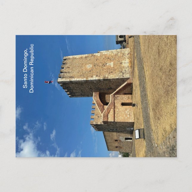 Cartão Postal Cartaz da República Dominicana Santo Domingo (Frente)