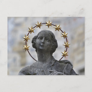 Cartão Postal Cartaz da Santa Virgem Cesky Krumlov