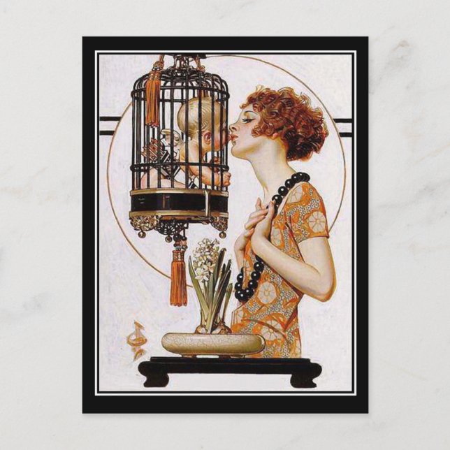 Cartão Postal Cartaz da Srta. (Frente)