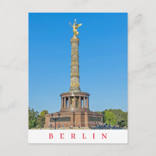 Cartão Postal Cartaz da vista Coluna Vitória de Berlim