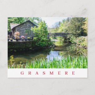 Cartão Postal Cartaz da vista do rio Grasmere Rothay