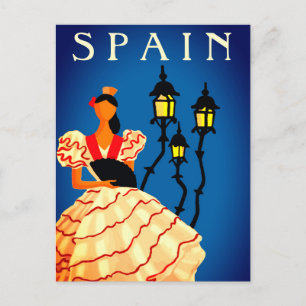Cartão Postal Cartaz Dançarina Flamenca Espanha