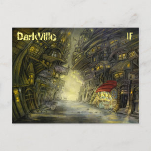 Cartão Postal Cartaz DarkVille de Mike Winterbauer