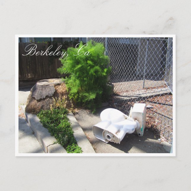 Cartão Postal Cartaz das ruas de Berkeley (Frente)