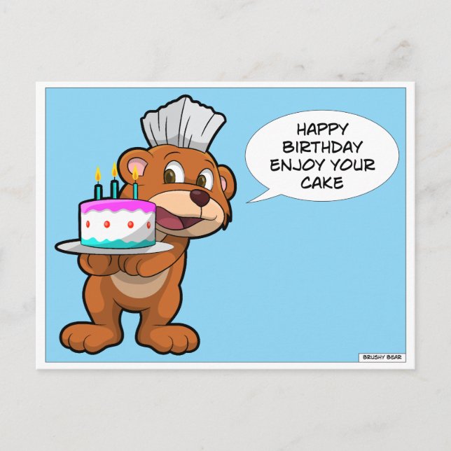 Cartão Postal Cartaz de aniversário feliz para dentistas (Frente)