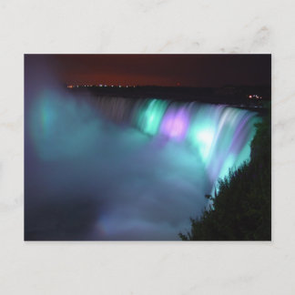 Cartão Postal Cartaz de Aqua Noturno do Canadá