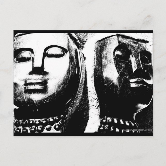 Cartão Postal Cartaz de arte JTG "Rostos da África do Sul" (Frente)