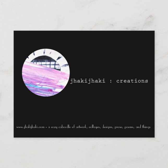 Cartão Postal Cartaz de arte, pôr do sol de qualquer lugar (Frente)