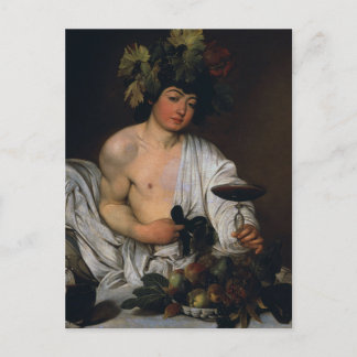 Cartão Postal Cartaz de Baco por Caravaggio