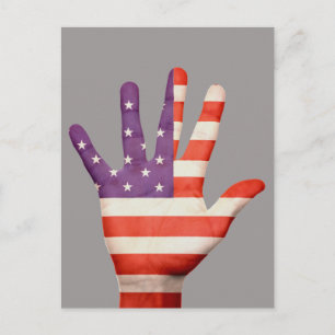 Cartão Postal Cartaz de bandeira dos Estados Unidos