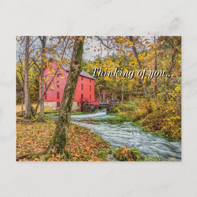 Cartão Postal Cartaz De Beco Histórico Pensando Em Você (Frente)