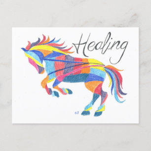 Cartão Postal Cartaz de Cavalo de Reparo por Sherry Jarvis