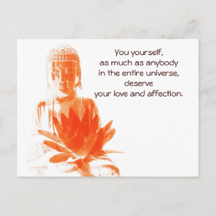 Cartão Postal Cartaz de citação de Buddha Gautama