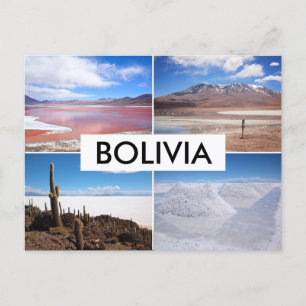 Cartão Postal Cartaz de colagem Bolívia Salar de Uyuni