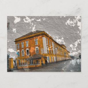 Cartão Postal Cartaz de construção de concreto