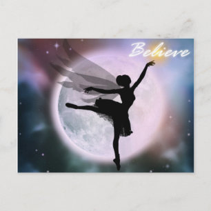 Cartão Postal Cartaz de dança de fadas de crença