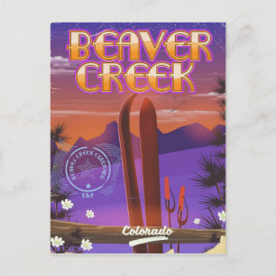 Cartão Postal Cartaz de esqui do Beaver creek Colorado