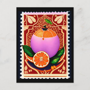 Cartão Postal Cartaz de estilo carimbo, Fruta, Posto