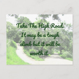 Cartão Postal Cartaz de estrada alta Motivação