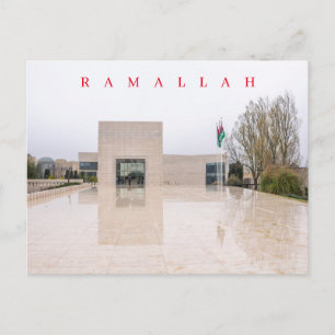 Cartão Postal Cartaz de exibição do Mausoleum Ramallah Arafat