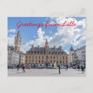 Cartão Postal Cartaz de exibição Lille Grand Place