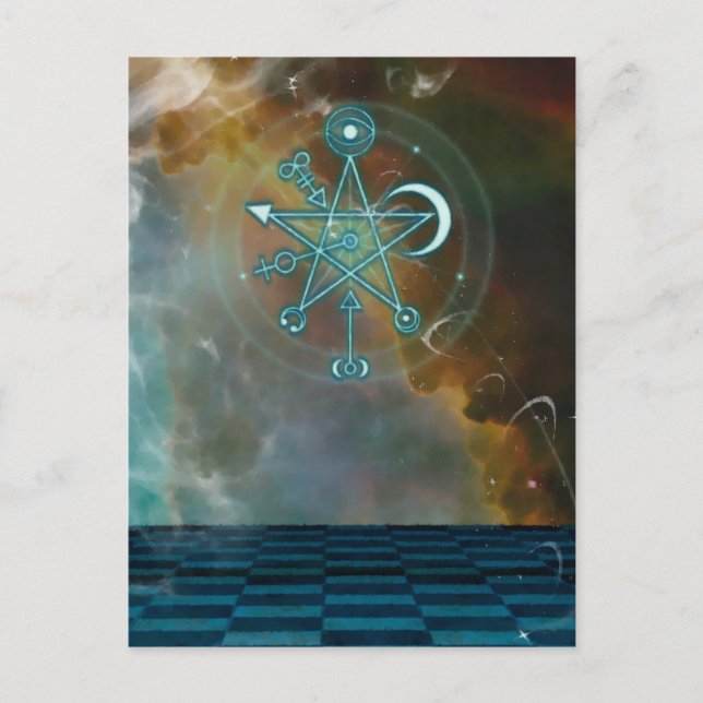 Cartão Postal Cartaz de fantasia mágica (Frente)