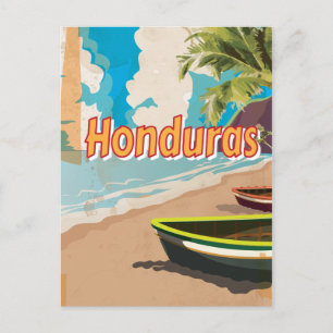 Cartão Postal Cartaz de férias antigo de Honduras
