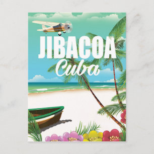 Cartão Postal cartaz de férias da praia de Jibacoa