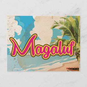 Cartão Postal Cartaz de férias Magaluf Vintage