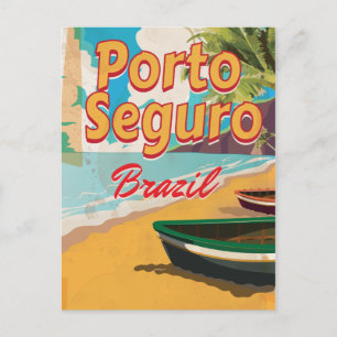 Cartão Postal cartaz de férias Porto Seguro Brasil