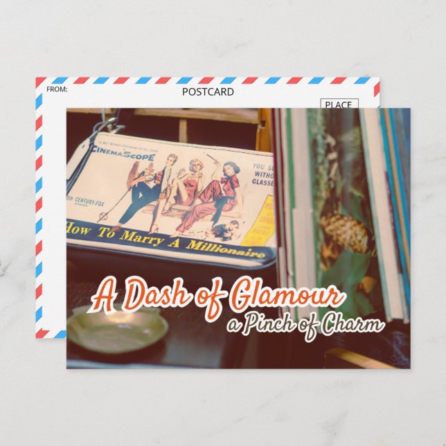 Cartão Postal Cartaz de filme antigo em Cinemascope (Frente/Verso)