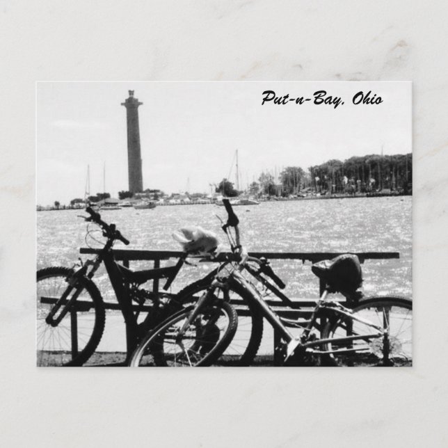 Cartão Postal Cartaz de foto do Put-n-Bay Perry Monument (Frente)