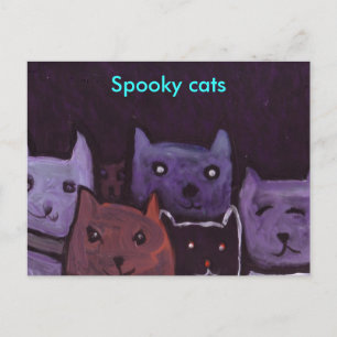 Cartão Postal Cartaz de gatos-fantasia