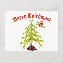 Cartão Postal Cartaz de Natal da Árvore de Oração de Weirdmas