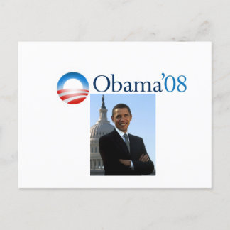 Cartão Postal Cartaz de Obama '08