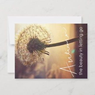 Cartão Postal Cartaz de outono
