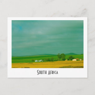 Cartão Postal Cartaz de Paisagem da Canola Fields South Africa
