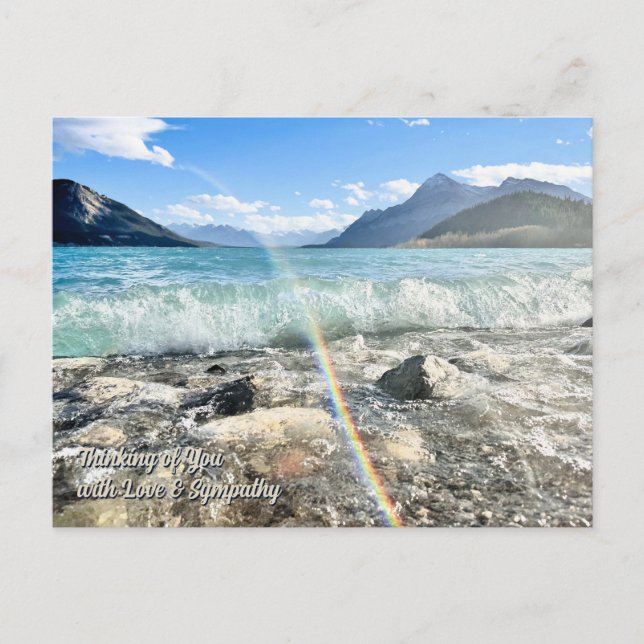 Cartão Postal Cartaz de Paisagem de Simpatia do Pensamento (Frente)