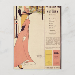 Cartão Postal Cartaz de publicidade para 'The Yellow Book'